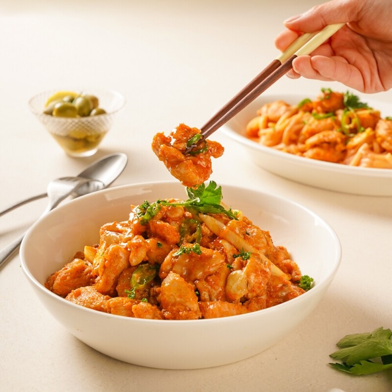이츠더홈,춘천직배송 더담은 닭다리살 로제닭갈비 500g+500g